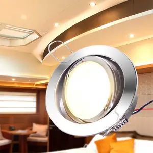 DC12V/24V 5W Marine Boat Round Ultra Slim Led Flush Mount Led Ceiling Light For Boat/Ship/Yacht/Rv