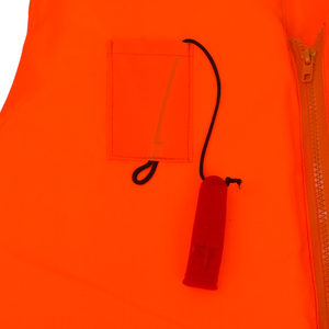 مصنع العرض مباشرة عالية الجودة الكبار البحرية العمل سترة نجاة مع سستة و جيب - Product Image 6