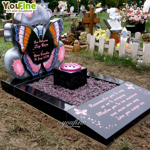 Colorful Cute <strong>Pink</strong> <strong>Granite</strong> Cartoon Figure Children Gravestone