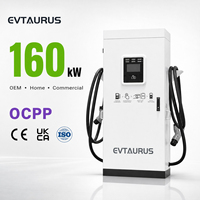 Stations de charge rapide DC pour véhicules électriques 160 kW CCS2 GBT Chademo, charge ultra-rapide, protection contre les surtensions