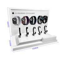 Nouveau design moderne, support pour montres intelligentes en acrylique blanc, accessoires pour téléphone, support pour 5 montres, mini, portable, écologique, présentoir