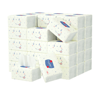 Mouchoirs en papier doux de haute qualité, 4 plis, en pâte de bois vierge, jetables, pour bureau, hôtel, salon, usage quotidien