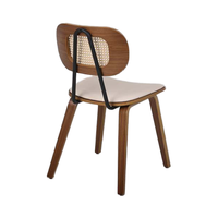 Table à manger et chaises en bois de style rétro américain pour les cafés commerciaux et les restaurants de desserts au thé au lait