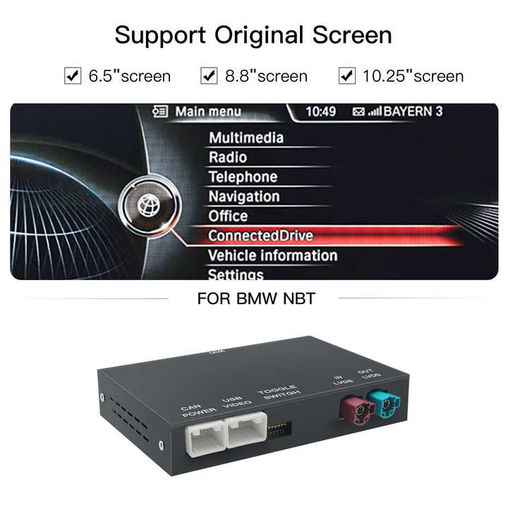 Wireless Carplay Android Auto Interface Module for BMW Mini F54 F55 F56 ...