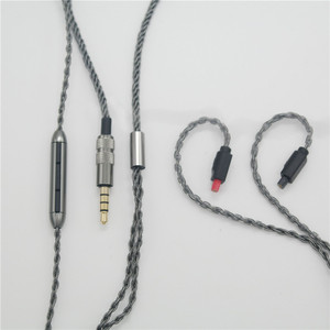 Silver Plated Headphone Replacement <b>Cable</b> 3.5mm <b>TRRS</b> Plug For Audio Technica IM01 IM02 IM03I - Product Image 2