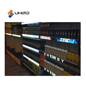 Op Maat Gemaakte Wandmontage High Definition Led Shelf Display Scherm Digital Signage Smart Shelf Scherm Eenvoudig Te Installeren