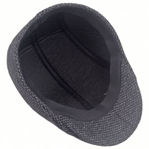 หมวกเบเร่ต์ผ้าทวีดสำหรับผู้ชาย แฟชั่นฤดูหนาว อุ่นสบาย เหมาะสำหรับใส่ลำลอง เล่นกีฬา กิจกรรมกลางแจ้ง งานปาร์ตี้ ท่องเที่ยว สำหรับผู้ใหญ่ ขายส่ง - Product Image 5