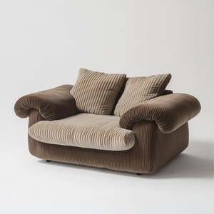 Sofá seccional reversible Sofá extragrande en forma de L con tumbona orientada a la derecha con tela de pana - Product Image 3