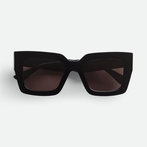 Bottega BV Oversized Square Sunglasses Thick Acetate Frame UV Protection Fashion Eyewear for Men Women Veneta - Product Image 1