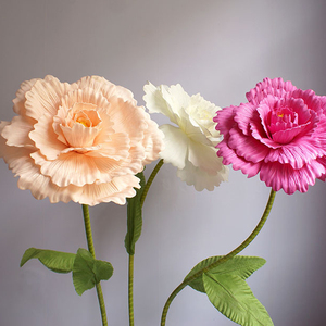 Grandes fleurs murales en mousse géantes pour la décoration de la route de mariage - Product Image 2