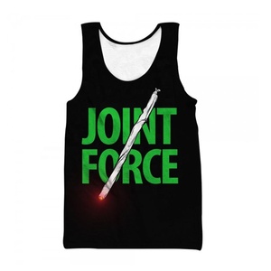 เสื้อกล้ามคอกลมสำหรับผู้ชายสีดำกันซึมแบบเรียบผ้าสแปนเด็กซ์สำหรับเพาะกาย - Product Image 1