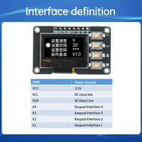 Layar OLED 0.96 baru dengan 4 tombol 128x64 modul Driver gabungan SSD1315 untuk ESP32 UNTUK Arduino Nano untuk Uno Mega STM32