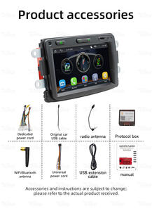 Lecteur multimédia vidéo Android pour voiture BQCC 7 pouces, écran de voiture, Carplay pour <span class=keywords><strong>Dacia</strong></span> Logan Dokker Duster Sandero Lodgy Renault Captur - Product Image 6