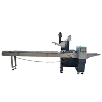 Emballage automatique à flux horizontal pour oreiller Emballage individuel pour biscuits Petite machine à emballer les biscuits en gaufrette ronde pour craquelins