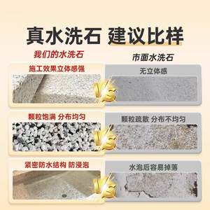 Échantillon gratuit : Revêtement de sol en résine acrylique sans lavage, effet pierre lavée, micro-roche moulée à l'eau, pour intérieur, cour et mur extérieur en <span class=keywords><strong>ciment</strong></span> - Product Image 4