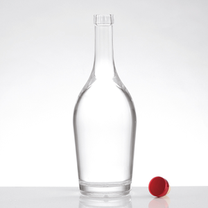 Botella de <span class=keywords><strong>Licor</strong></span> Redonda de Vidrio Transparente de 1000 ml con Sellado de Corcho, para Vodka, Whisky, Tequila, Ginebra, <span class=keywords><strong>Ron</strong></span>, Brandy, Venta al por Mayor - Product Image 2