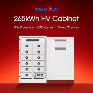 ระบบพลังงานแสงอาทิตย์ ชุดแบตเตอรี่ลิเธียมไอออน 100kWh 200kWh 265kWh แบตเตอรี่เก็บพลังงานอุตสาหกรรมเชิงพาณิชย์ แรงดันสูง KEVOLT - Product Image 4