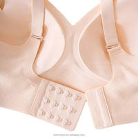Soutien-gorge push-up sans armatures, respirant, confortable, sans coutures, à fermeture avant, fin et uni, en gelée, vente en gros d'usine, personnalisable