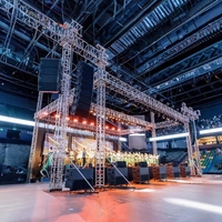 Structure 20x40 en aluminium robuste et léger pour scène de concert, système de levage de treillis pour enceintes Line Array, treillis d'exposition