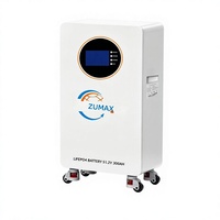 Baterai Penyimpanan Energi Rumah 15 kWh, Baterai Lithium 51.2 V 300 Ah Sel LiFePO4, Baterai Penyimpanan Energi Surya Terintegrasi Jaringan Listrik 128 kg