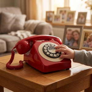 Teléfono de Juguete Vintage SIP con Correo de Voz para Niños, con Teclado Numérico para Configurar el Número Familiar y Lista Blanca - Product Image 5