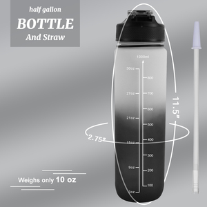 Sport e viaggi bottiglie d'acqua in plastica BPA gratis motivazionale <span class=keywords><strong>lavoro</strong></span> fuori bottiglia d'acqua per bambini e adulti - Product Image 6