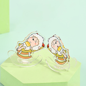 Custom Acrylic Cartoon Rocking Student Decorations Cute Desktop Decoration with Lazy Sheep Plastic Crafts