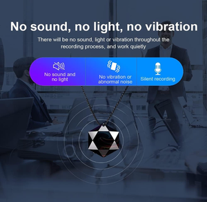 Enregistreur vocal portable à activation vocale, mini enregistreur vocal, enregistrement 20H, collier enregistreur vocal - Product Image 5