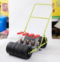 Semoir manuel à pousser 3 rangs pour légumes, oignons, épinards, petites graines de carottes, petite machine à semer