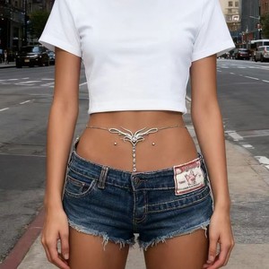 Cadenas <span class=keywords><strong>de</strong></span> Cintura con Pedrería para Mujer, Estilo Sexy, para Vacaciones <span class=keywords><strong>de</strong></span> Verano, Personalizadas y a la Moda, Inspiradas en las <span class=keywords><strong>Chicas</strong></span> <span class=keywords><strong>de</strong></span> <span class=keywords><strong>Instagram</strong></span> - Product Image 2