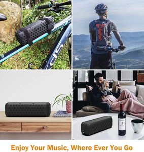 Altavoz ES-T60 Caixa De Som Bombox de 10 W, Sonido Estéreo Potente, Altavoces Portátiles con Subwoofer, Altavoz Dual con Micrófono, Altavoz Bluetooth Solar - Product Image 4