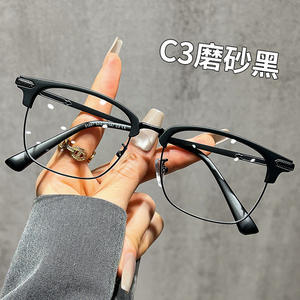 Lunettes optiques demi-cerclées 31267, protection anti-lumière bleue, unisexe, verres PC, largeur de monture moyenne, origine Taizhou - Product Image 4