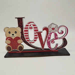 Ornements en bois en forme de cœur pour la Saint-Valentin, pour la décoration de scène de fête, produits en bois créatifs - Product Image 4