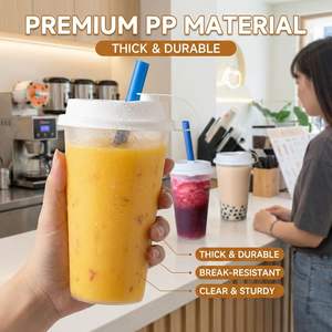Gobelets en plastique transparent de qualité alimentaire empilables pour restaurant café - Product Image 2