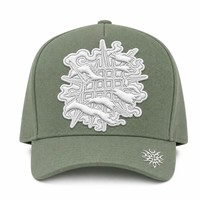 Casquette de baseball personnalisée avec broderie Old English, 5 panneaux, visière incurvée, style Dad Hat, streetwear urbain West Coast, vente en gros, faible MOQ