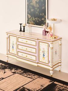 Mueble <span class=keywords><strong>de</strong></span> <span class=keywords><strong>Entrada</strong></span> Grande <span class=keywords><strong>de</strong></span> Estilo Francés <span class=keywords><strong>de</strong></span> Lujo, Aparador para Sala <span class=keywords><strong>de</strong></span> Estar, Mueble Buffet, Cómoda <span class=keywords><strong>de</strong></span> Almacenamiento para Dormitorio <span class=keywords><strong>de</strong></span> Madera Maciza <span class=keywords><strong>de</strong></span> Estilo Americano Retro - Product Image 2