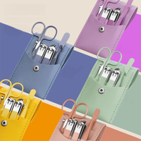 Nouveau Kit de Manucure Professionnel YD 2026 – Ensemble de 7 Mini Outils Colorés pour Débutants avec Étui en Cuir – Idéal comme Cadeau Professionnel