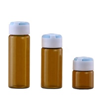3ml-30ml Flacon ambré en verre de pénicilline de pharmacie pour injection avec bouchon en caoutchouc Flacon en verre de poudre lyophilisée de 10ml