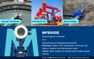 MicroSensor MFE600E Stainless Steel <b>Flow</b> <b>Meter</b> for <b>Water</b> DN6-DN1600 OEM - Product Image 4