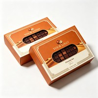 Boîtes à pâtisserie pliables de qualité alimentaire personnalisées, en papier kraft biodégradable, en carton, pour biscuits, beignets, chocolats, avec séparateurs