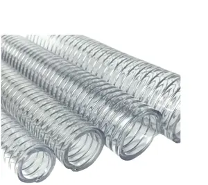 2 "3" 4 "WP 6bar ISO柔性钢丝增强聚氯乙烯吸排水管4" * 20m 3英寸 * 50m聚氯乙烯水管
