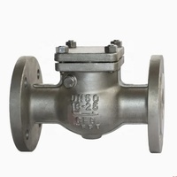 Válvula de bola de hierro fundido con brida industrial API 6D o oblea o válvula de retención de acero inoxidable forjado con oscilación