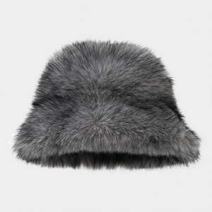 Chapeau bob en fausse fourrure à large bord pour femme, chaud et douillet pour l'hiver - Product Image 3