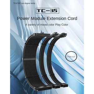 Tự làm gói ATX Yếu tố hình thức Lưới Bện Dây mô-đun máy tính mở rộng dây cho CPU Bo mạch chủ Card đồ họ<span class=keywords><strong>a</strong></span> điện Kim loại kho - Product Image 2