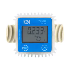 Đồng Hồ Đo Lưu Lượng Nhiên Liệu LCD Kỹ Thuật Số Đồng Hồ Đo Lưu Lượng Nhiên Liệu Diesel K24 Tuabin Cho Hóa Chất Nước Biển Điều Chỉnh Công Cụ Đo Lưu Lượng Chất Lỏng - Product Image 1