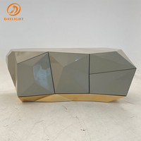 Meubles de Salon Modernes de Luxe en Acier Inoxydable avec Diamants, Buffets et Meubles de Rangement – Prix de Gros