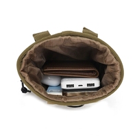 Oxford táctico sin correa gimnasio tiza bolsa cubo equipo de defensa personal sistema Molle uso al aire libre almacenamiento de comestibles bolsas de volcado