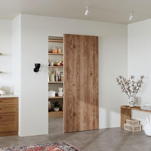 Kits de Herrajes RHETECH <span class=keywords><strong>para</strong></span> Puerta de Granero Fantasma Oculta con Guía de Piso Deslizante Invisible, Mecanismo de Cierre Suave y Aleación de Aluminio en Negro Moderno - Product Image 3