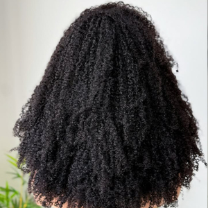 Peluca de Cabello Humano Rizado Afro 4C con Línea de Cabello Natural sin Pegamento, Peluca Rizada con Frente de Encaje HD 13x4 13x6, Peluca al por Mayor - Product Image 4