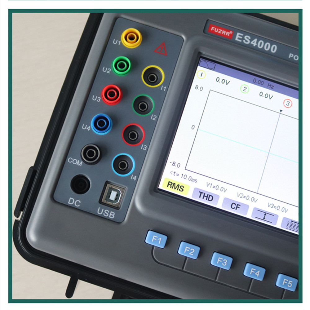 FUZRR ES4000 3 Phase Multifunction Power Quality Analyzer Power Analyzer Meter Harmonic Analyzer